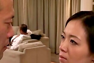 Japanese milf housewife getting it on